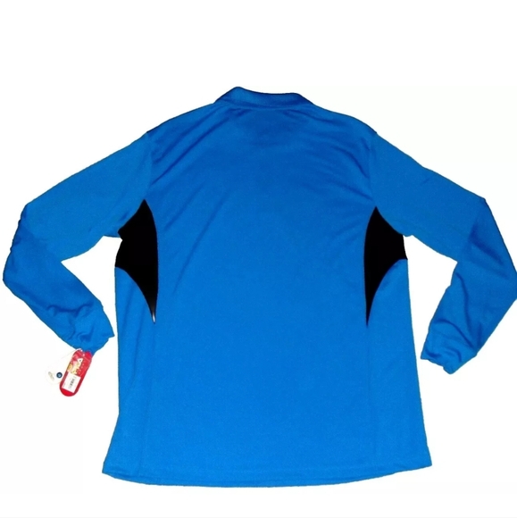 Fila Sport Golf $45 Mens Blue Black Collared Long Sleeve Shirt sz. XL New Tags - Picture 4 of 4